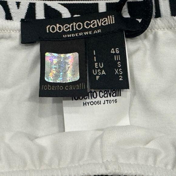 13-71 ROBERTO CAVALLI Men's NWT Cotton Boxer Brief Underwear White XS - Picture 5 of 7